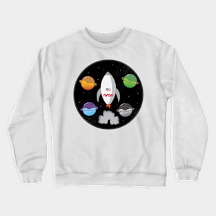 Space Travel Crewneck Sweatshirt